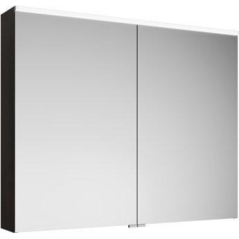 burgbad, Spiegelschrank, Eqio Spiegelschrank mit horizontaler LED-Beleuchtung, 2 Türen, 1000x800mm