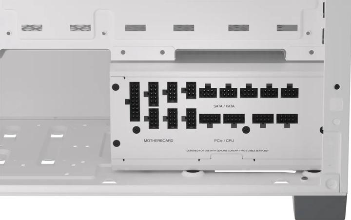 Produktbild Corsair RMx Shift White Series, RM1200x Shift White, 1200 Watt, 80 PLUS GOLD Certified, Fully Modular Power (1200 W)