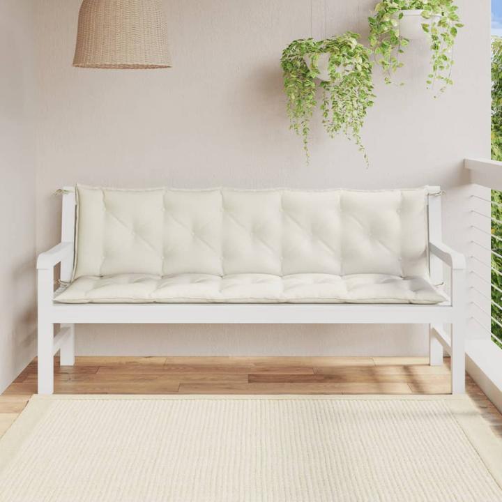 Image du produit vidaXL Coussins de banc de jardin 2 pcs. tissu (180 x 50 x 7 cm)
