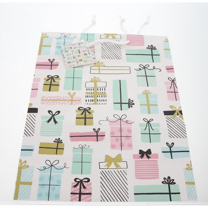 MICA Living, Geschenkverpackung, Geschenktasche Geschenke - ca. 17,5 x 22,5 x 9,5 cm (Geschenktüte, 1 x)