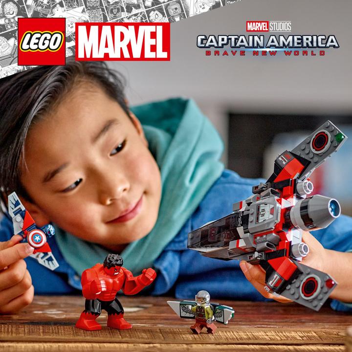 Produktbild LEGO Showdown zwischen Captain America und Red Hulk (76292, LEGO Marvel)