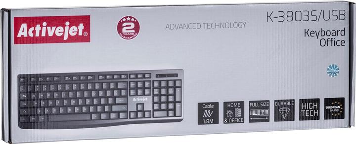 Actual product image Activejet USB keyboard K-3803S (Eng. Int., Cable)
