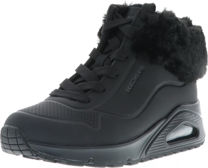 Image du produit Skechers 310539L/BBK Uno-Fall Air Enfants Filles Femmes Baskets Fourrure synthétique noir (31)