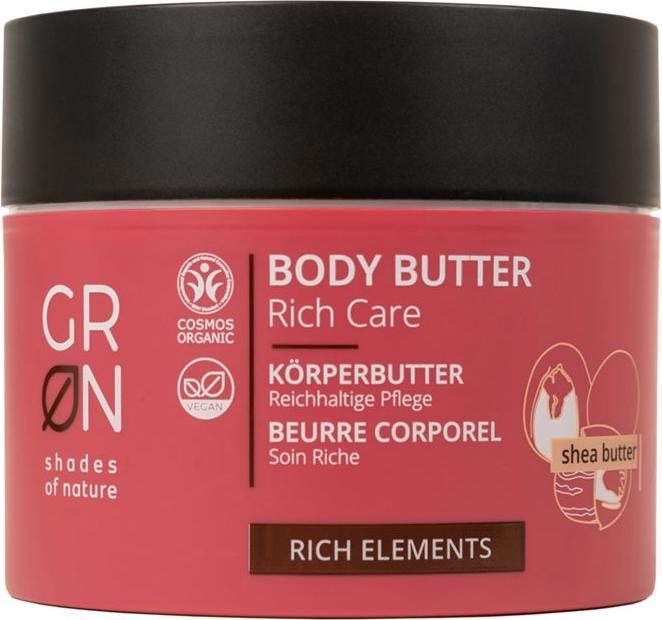 GRN RICH Körperbutter wohltuende Pflege Shea Butter (Crema corpo, 200 ml)