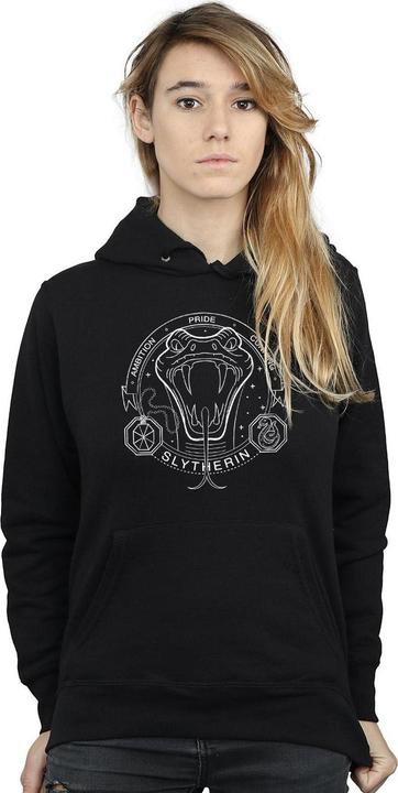 Immagine prodotto Slytherin Seal Felpa con Cappuccio Donna (XXL)