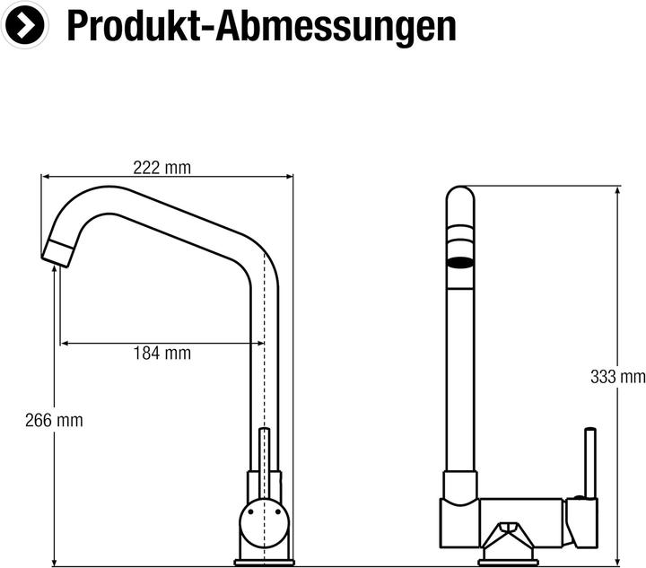 Actual product image Cornat ARA58 Küchenarmatur