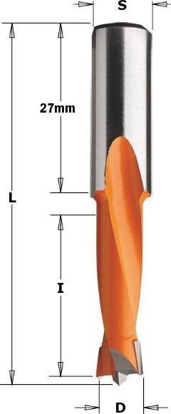 Produktbild CMT 310.070.12 Dübelbohrer 7mm, Schaft 10x27 links (7 Millimeter)