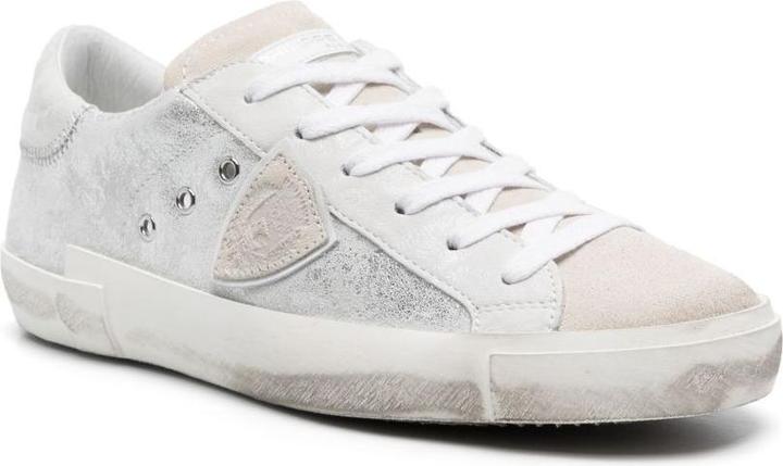 Image du produit Philippe Model sneakers prsx low in laminated leather silver (38)