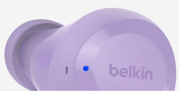 Produktbild Belkin wireless soundform bolt tws hellviolett (Keine Geräuschunterdrückung, 28 h, Kabellos)
