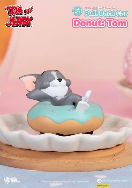 Actual product image Beast Kingdom Tom & Jerry Pull Back Cars Blind Box 6-Pack