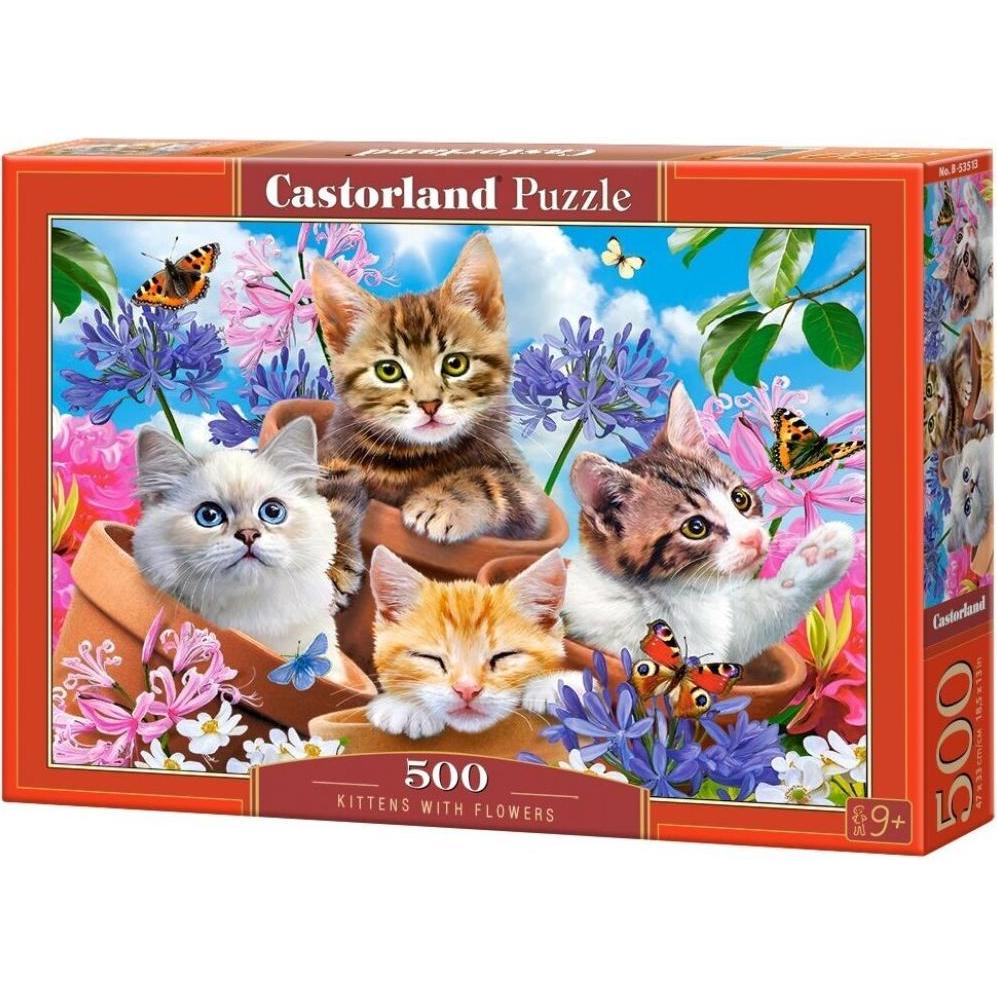 Castorland Kittens with Flowers Puzzle 500 Teile (500 Teile)