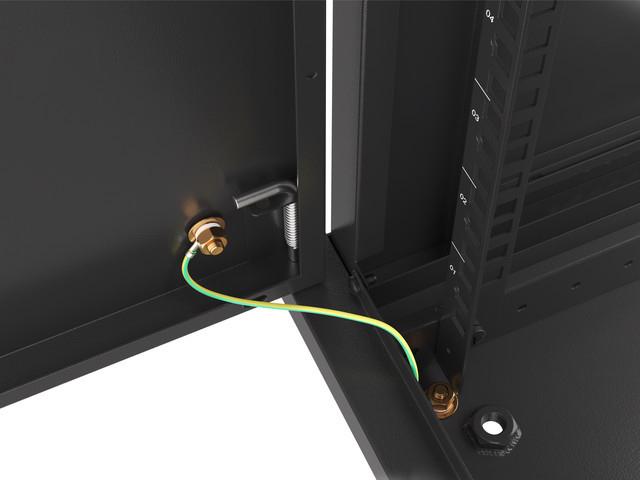 Actual product image Lanberg WF01-6412-00B Rack 12U Wall Mounted Shelf (12 RU, 19 inch rack)