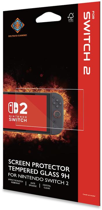 Actual product image Deltaco Screen protector for Nintendo Switch 2, crystal clear