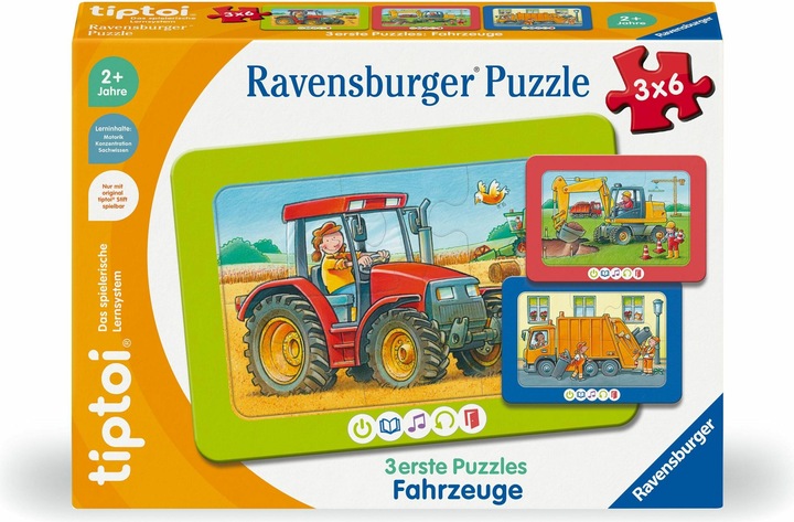 Actual product image Ravensburger 3 erste Puzzles: Fahrzeuge (6 pieces)