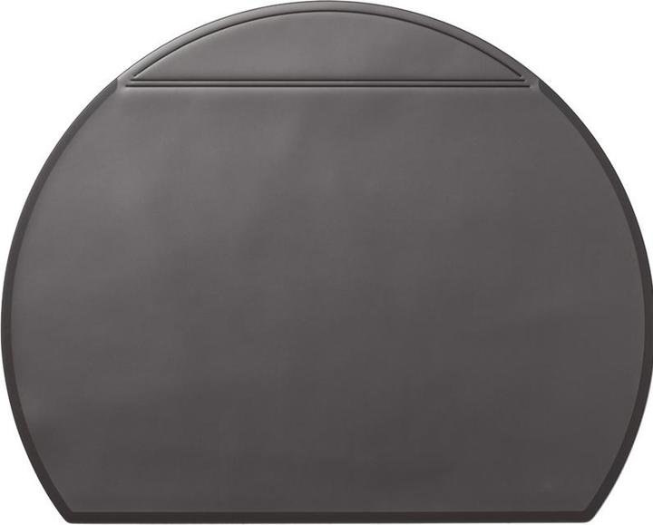 Immagine prodotto Durable Cuscinetto da scrivania 65 x 52 cm (l x h) con foglio di alluminio PVC nero semicircolare (65 x 52 cm)