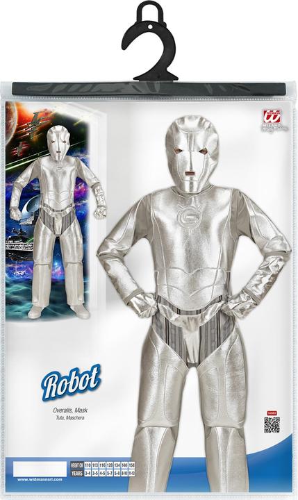 Produktbild Widmann Space Invader Kostüm:overall, Maske (158)