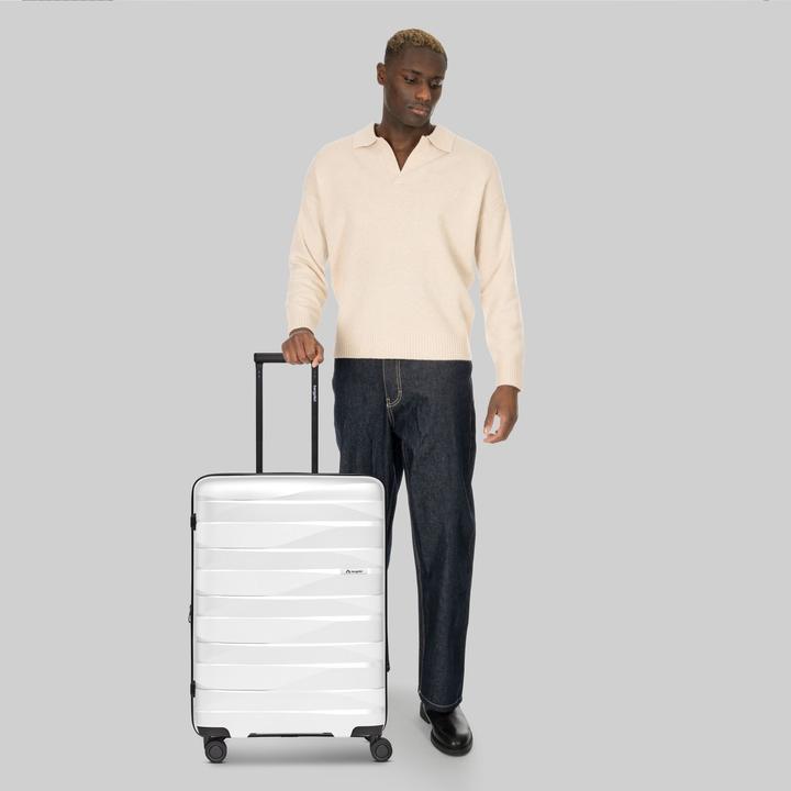 Actual product image Bergpfeil Travel 4-Rollen Trolley M 66 cm mit Dehnfalte (72 l)