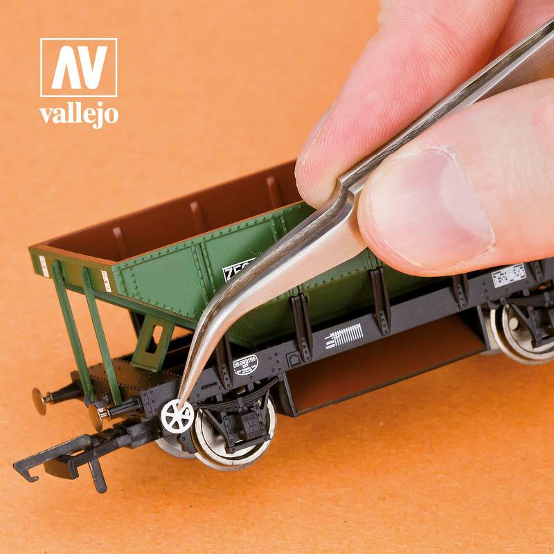 Thumbnail - Vallejo, Pinzette, Extra Fine Curved Tweezers (T12004)