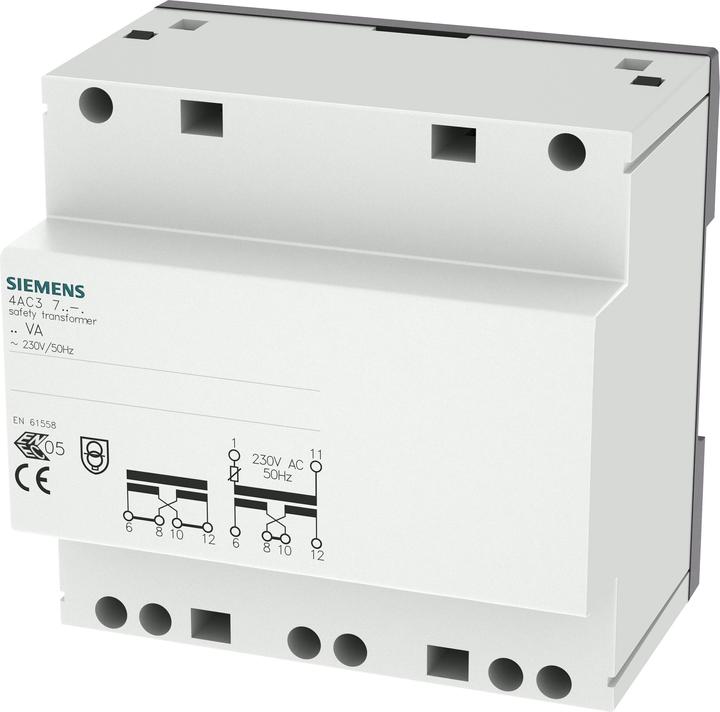 Image du produit Siemens Transformateur de sécurité 230V 12/24V 3,3/1,6A 4AC3740-0
