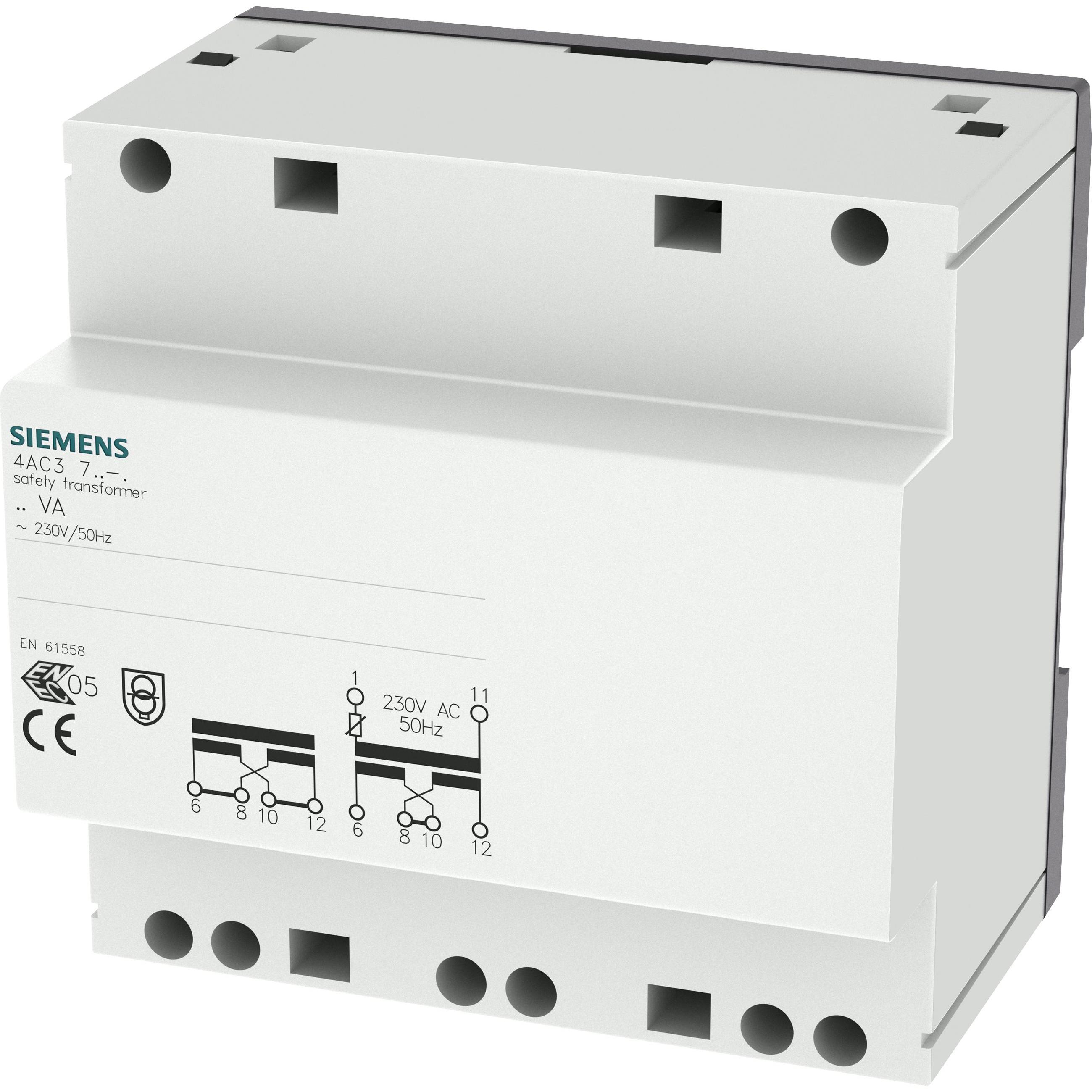 Siemens Sicherheitstrafo 230V 12/24V 3,3/1,6A 4AC3740-0, Transformator
