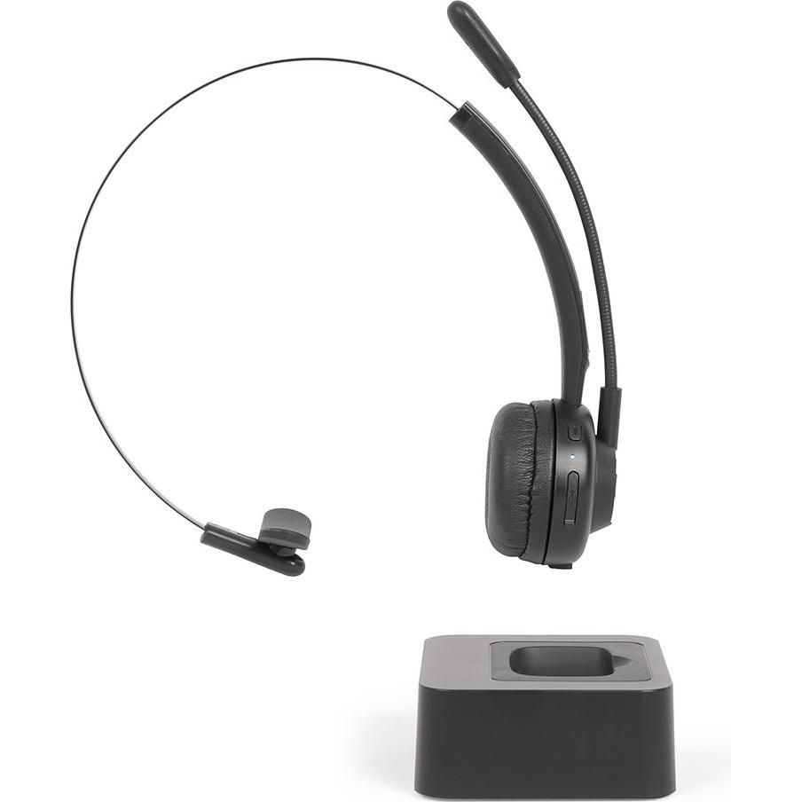 Livoo Nero Cuffie Compatibili Bluetooth Con Microfono (Senza Fili, Micro Usb-A), Cuffie Da Ufficio,