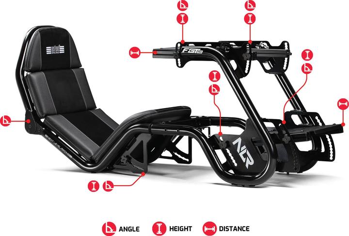 Actual product image Next Level Racing F-GT Pro Formula and GT Racing Cockpit - Black Edition