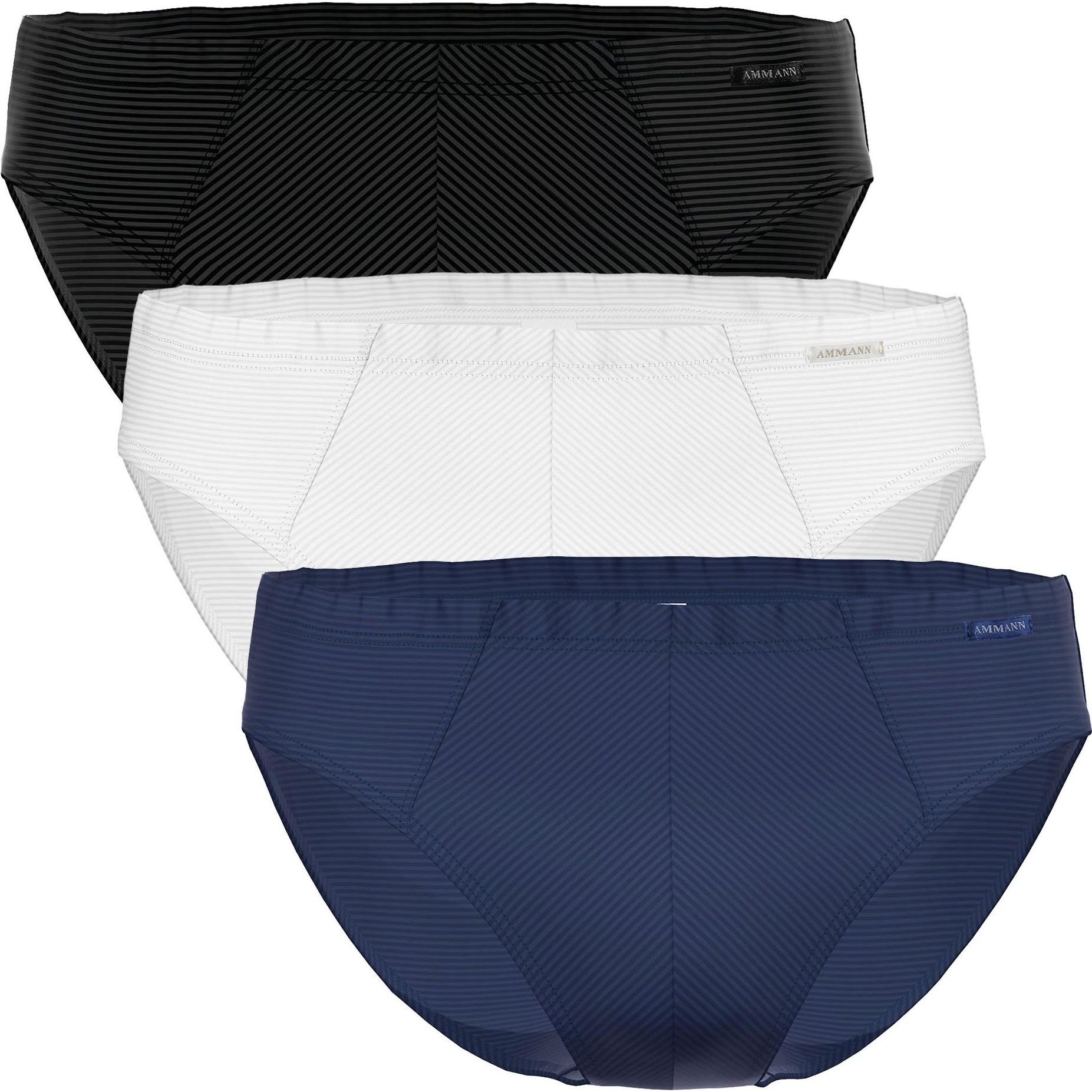 Ammann, Herren, Unterhosen, Cotton & More Mini Slip 3P, Weiss, (XXL, 3er Pack)