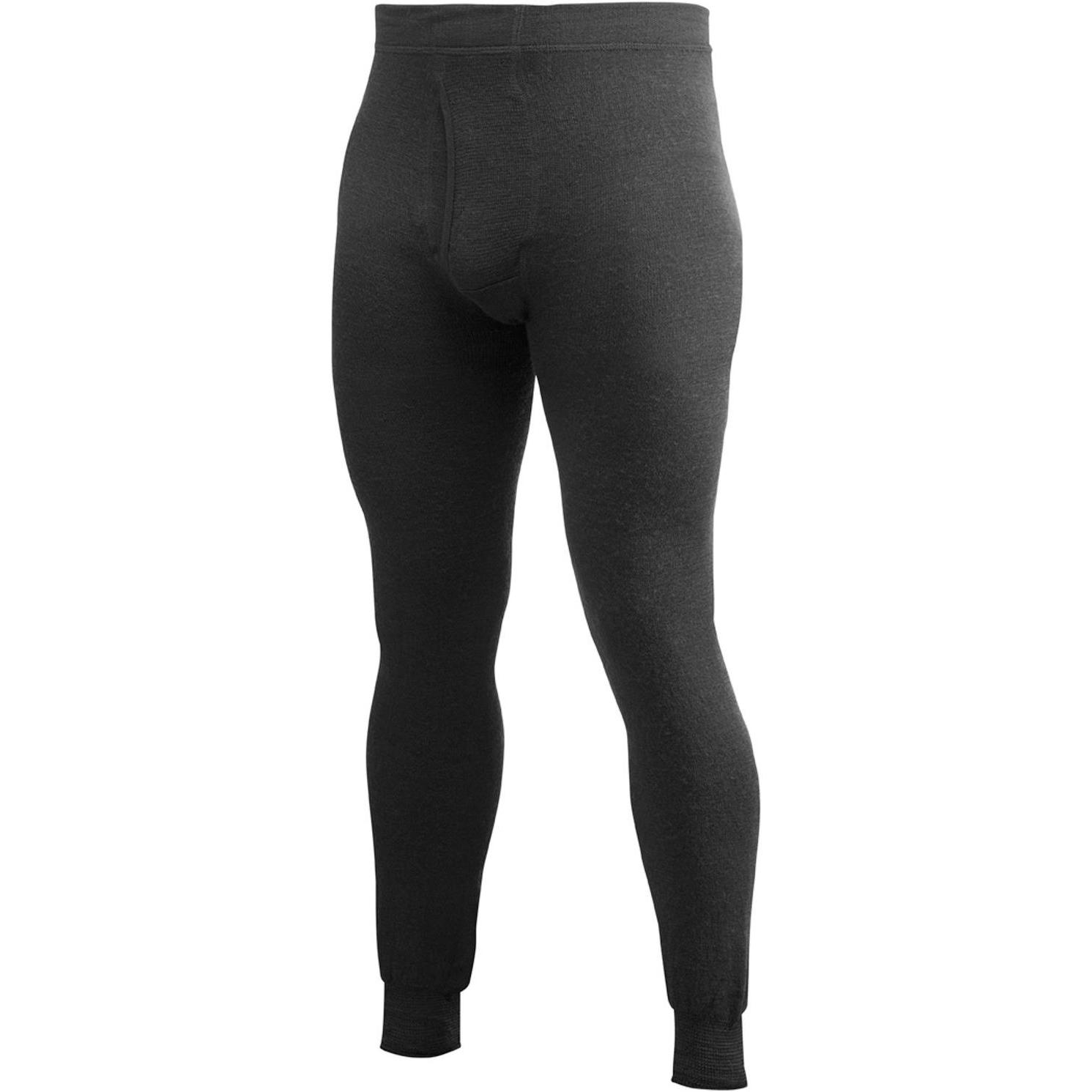 Woolpower, Herren, Funktionsunterhose, 200 Long Johns with fly (3XL), Schwarz, 3XL