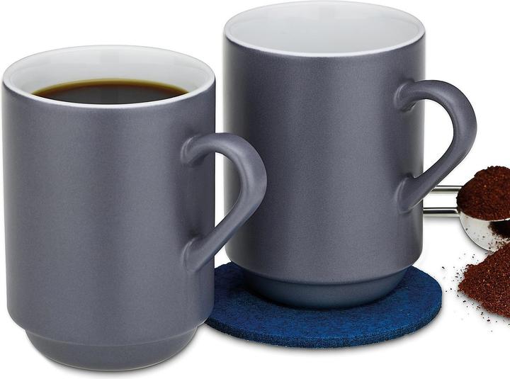 Actual product image Kela Cup Mattia grey (300 ml, 2x)