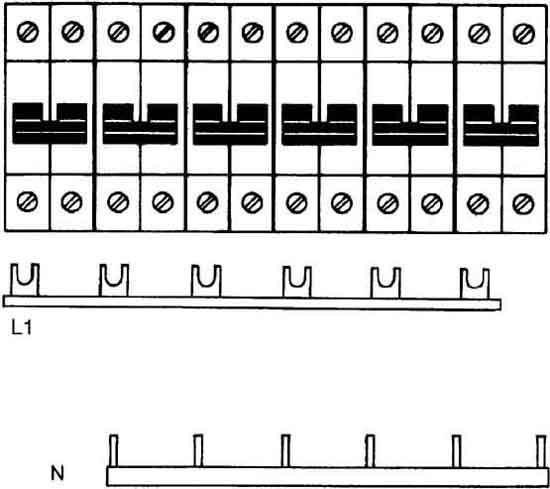 Actual product image ABB Comb rail