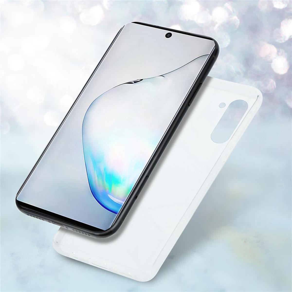 Thumbnail - Cadorabo IMD TPU Bunter Marmor Cover (Samsung Galaxy Note 10), Smartphone Hülle, Blau