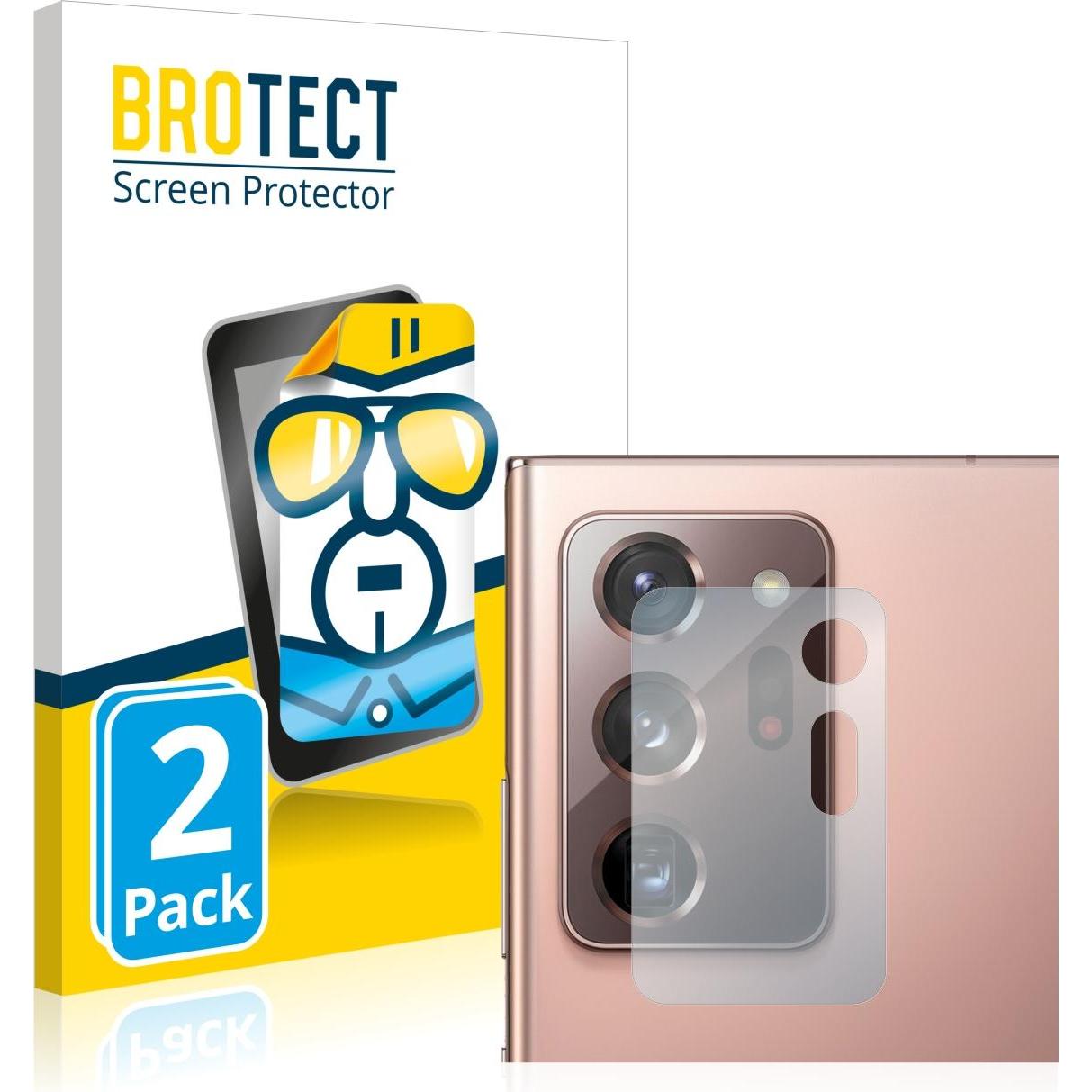 BROTECT Schutzfolie Displayschutz Klar (2 Stück, Samsung Galaxy Note 20 Ultra 5G), Smartphone Schutzfolie, Transparent