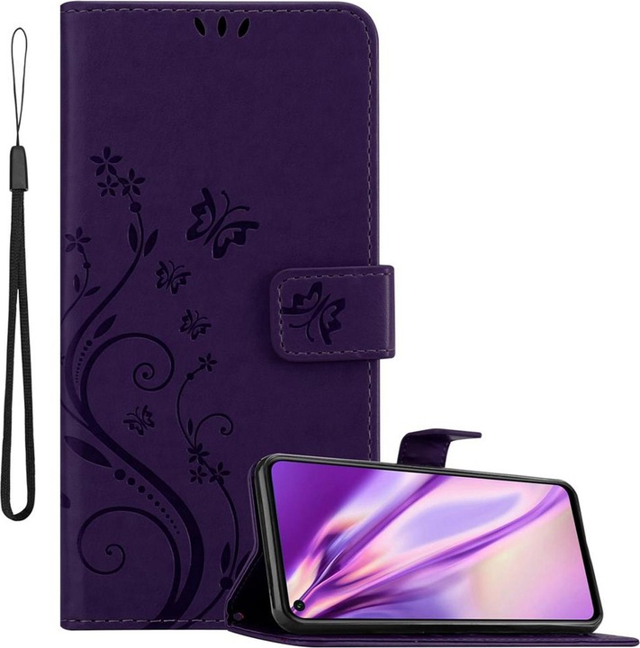 Actual product image Cadorabo Flower Book Cover (TCL 20S, Huawei Nova 5T, K20)