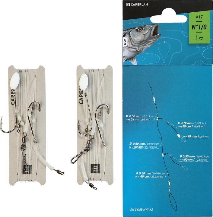 Image du produit Caperlan Bas de ligne Pêche du bord SYMB HVY X2