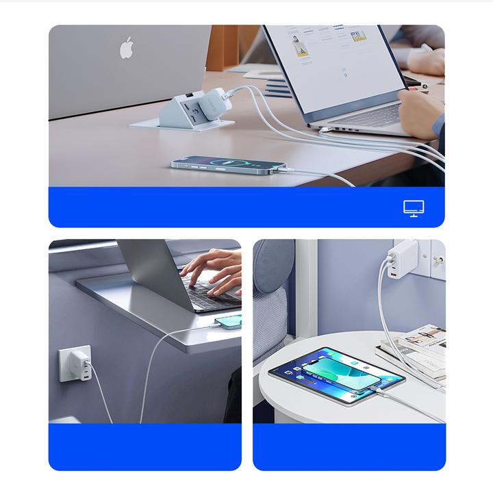 Actual product image Orico Cable CDX 100W 5A Power Delivery USB-C - USB-C 1m Cable - White (1 m, USB 2.0, 100 W)