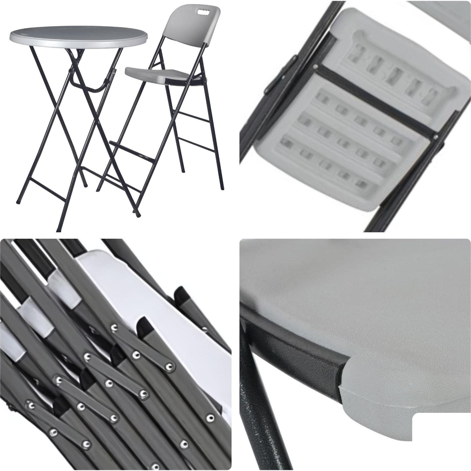 Thumbnail - 2x Garden Lights, Barhocker, Barhocker Mit Rückenlehne - Zusammenklappbar