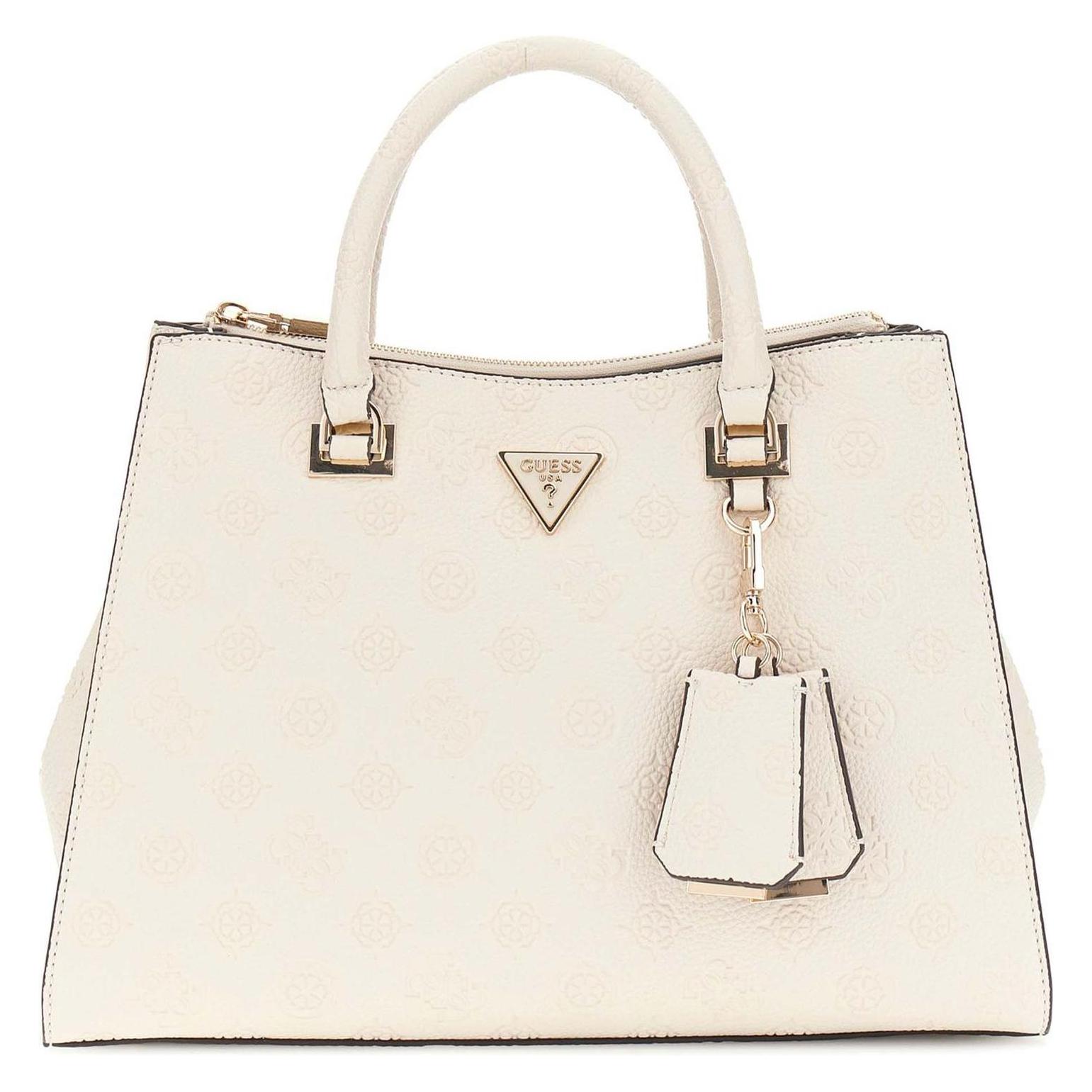 Guess, Damen, Handtasche, Cresidia Ii Society Satchel, Beige