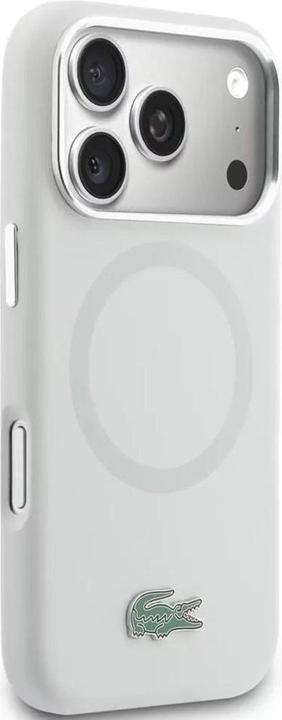 Produktbild Lacoste 17 Pro Max Back-Cover hul - MagSafe - Metal Edges And Logo - Grau (Apple iPhone 17 Pro Max)
