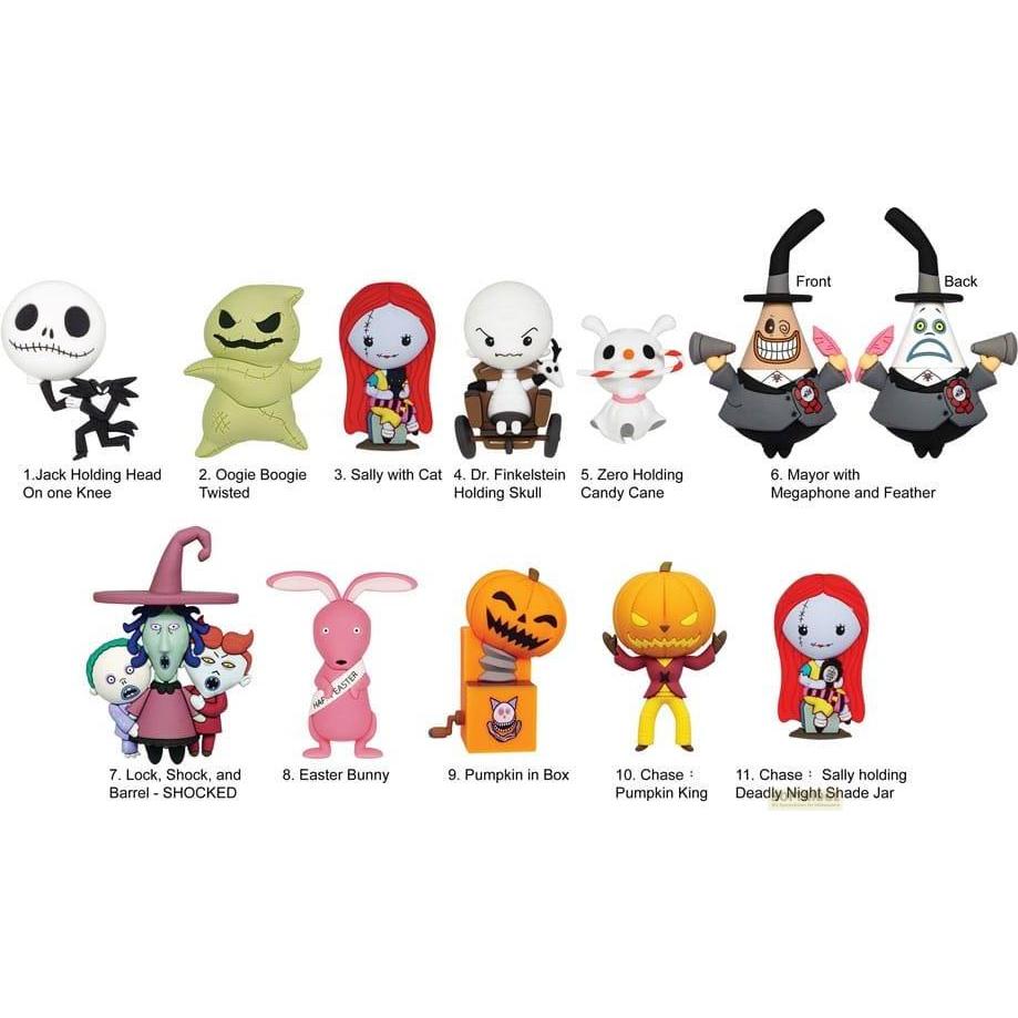 Monogram Int., Schlüsselanhänger, Nightmare before Christmas PVC-Taschenanhänger Series 5 Display (24)