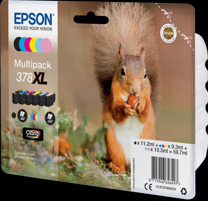 Immagine prodotto Epson 378XL Claria Photo HD Multipack (M, FC, C, LC, ML, Y)