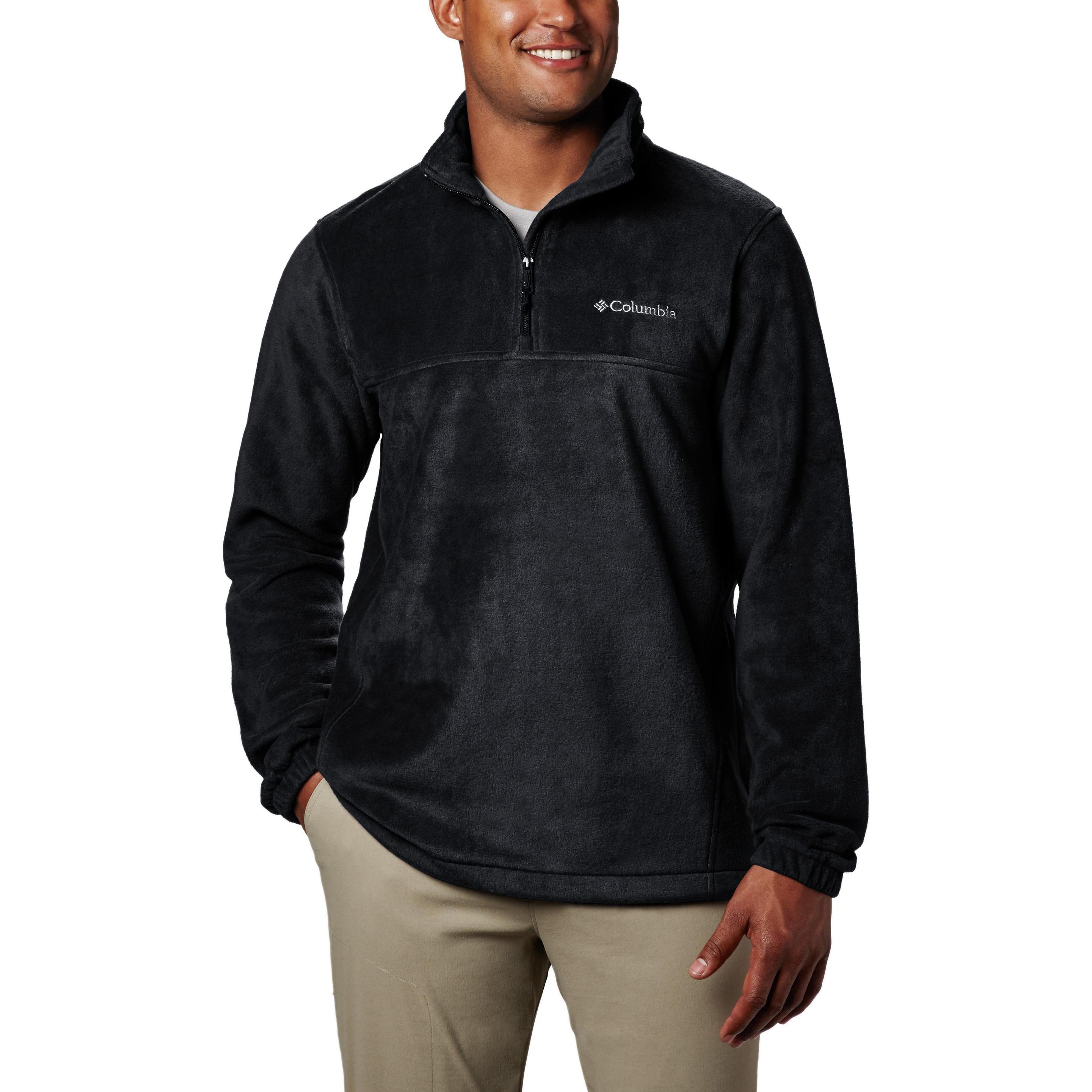 Columbia, Herren, Jacke, Steens Mountain Half Zip (XL), Schwarz, XL