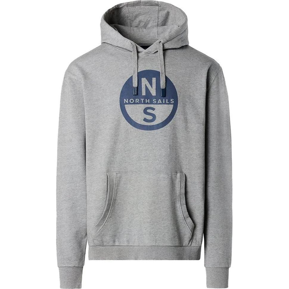 North Sails, Herren, Pullover, north sais Kapuzen-Sweatshirt w/graphic, Grau, (L)