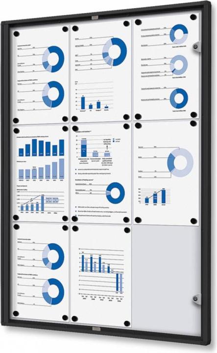 Productafbeelding Showdown Displays Showdown® Displays Showcase Economy zwart 9x DIN A4 (71.10 x 96.30 cm)