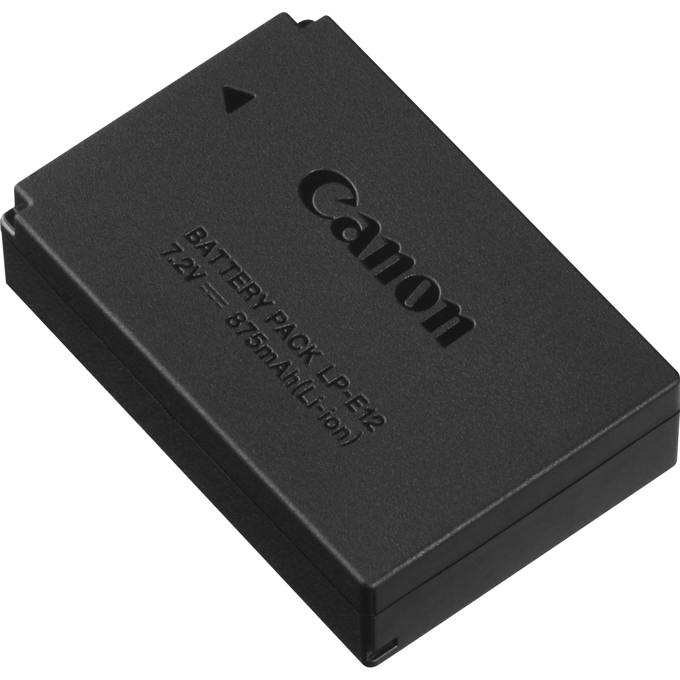 Canon LP-E12 Akku (Akku), Kamera Stromversorgung, Schwarz