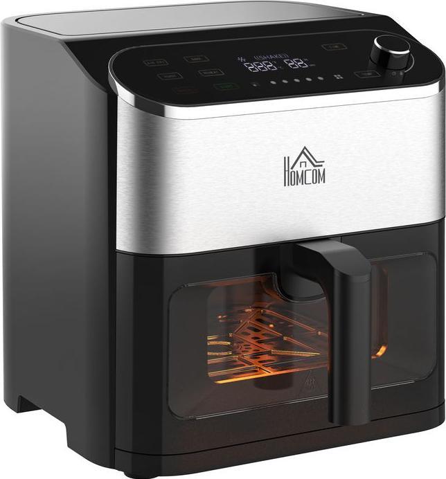 Image du produit Swisshandel24 Friteuse à air chaud Airfryer écran tactile 6,5 L 1350 W Minuterie 4en1, fenêtre de contrôle