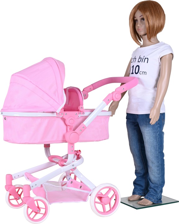 Image du produit Knorrtoys Poussette de poupée Boonk - "Princess white rose