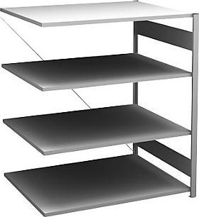 Actual product image Hofe Sideboard plug-in shelf, galvanized