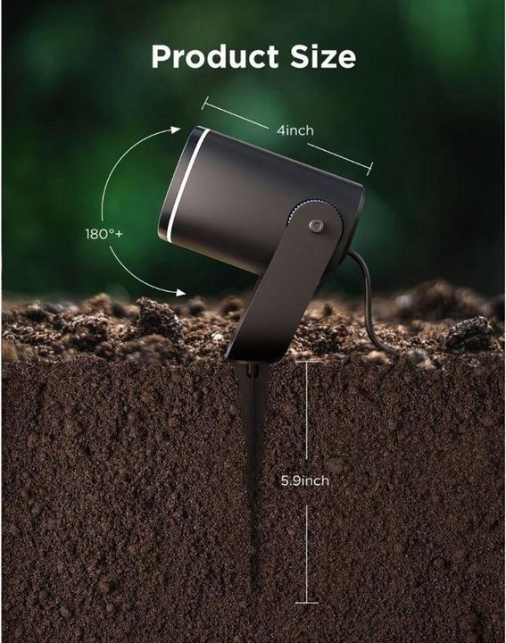 Produktbild Govee Outdoor Spotlights 2-Pack (700 lm, IP44, IP67)