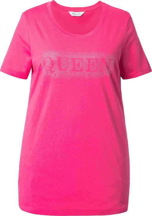 Produktbild Miamoda T-Shirt, Komfort Fit, Glitzersteinchen-Schriftzug (48)