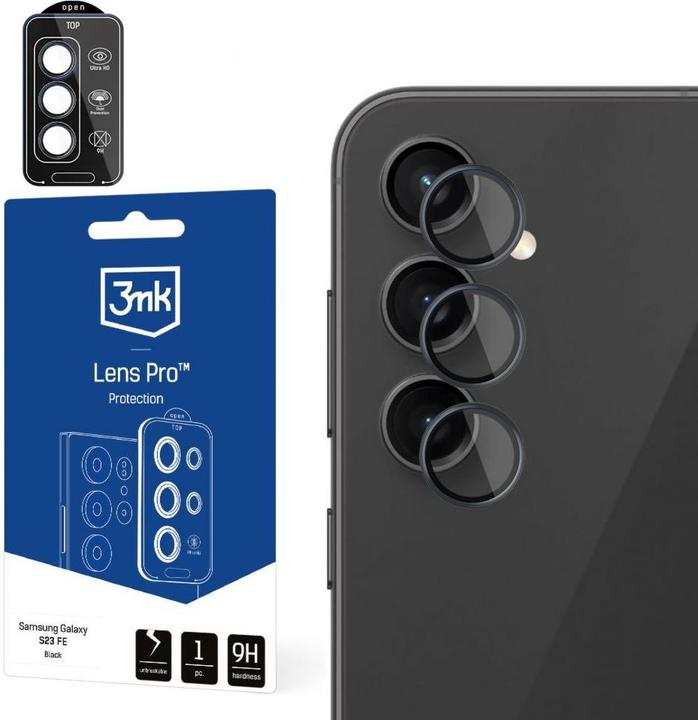 Produktbild 3MK Samsung Galaxy S23 FE - Lens Protection Pro Schwarz (1 Stk., Samsung Galaxy S23 FE)